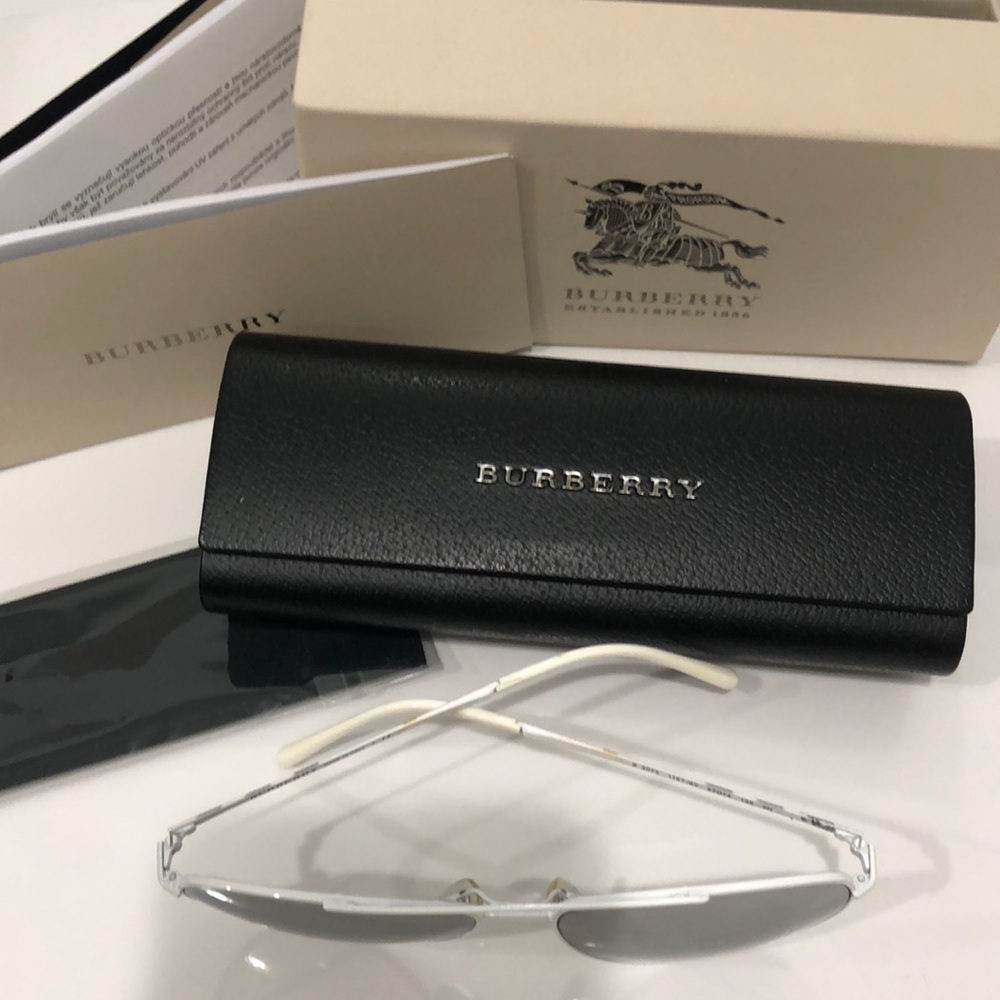 Burberry Aviator Metal Sunglasses